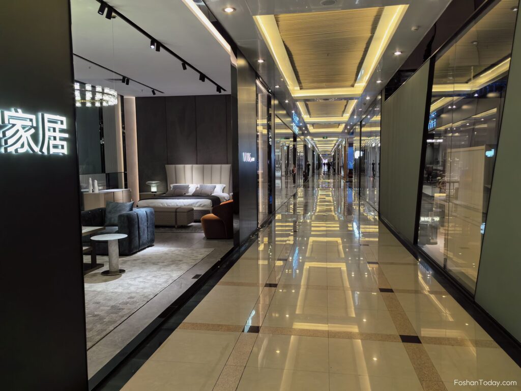 Most high-end furniture market in China, market street