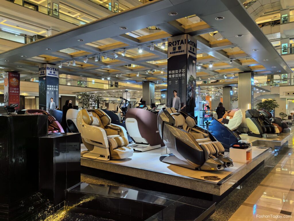 Most high-end furniture market in China, massage chair supplier in Louvre